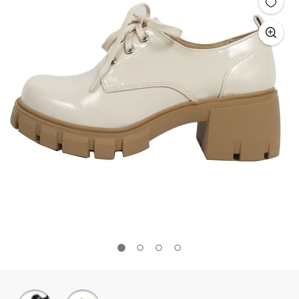 Soda Cream Lace Up Chunky Heel Boots